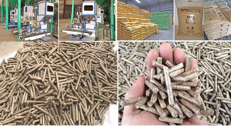 wood pellet packing machine 
