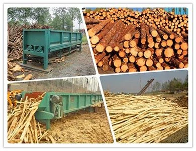 wood log debarker machine