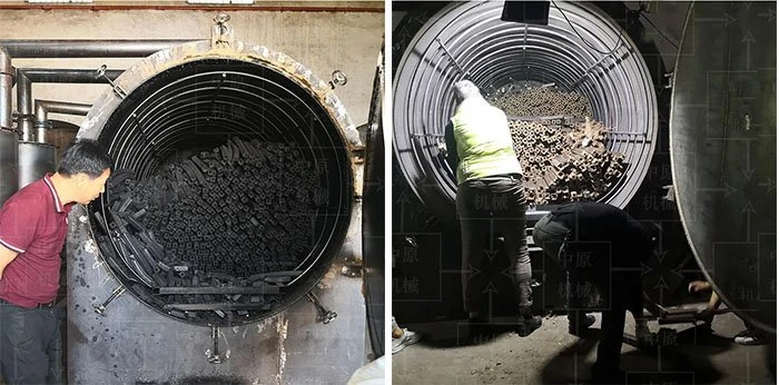 factory price charcoal carbonization furnace
